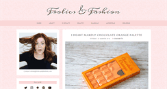 Desktop Screenshot of frolicsandfashion.com